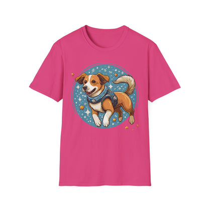 Unisex Dog And Animal Print Shirt Gildan Softstyle 64000 Tee