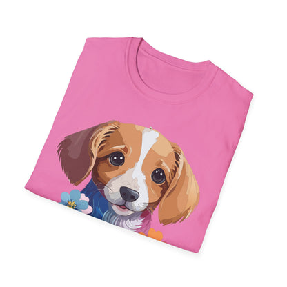 Unisex Dog Shirt Animal Graphic Tee Soft Cotton Gildan 64000