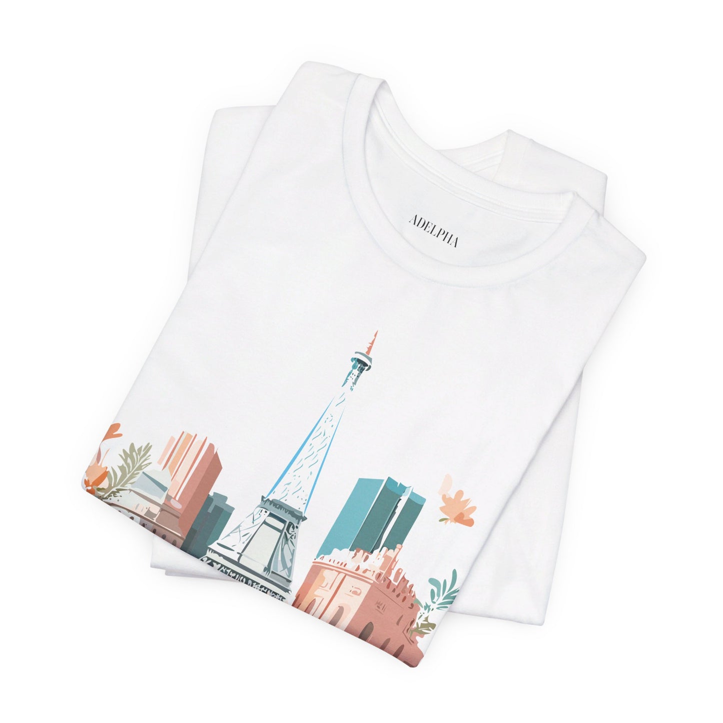 Natural Cotton Tee Shirt - Beautiful Places Collection - Paris