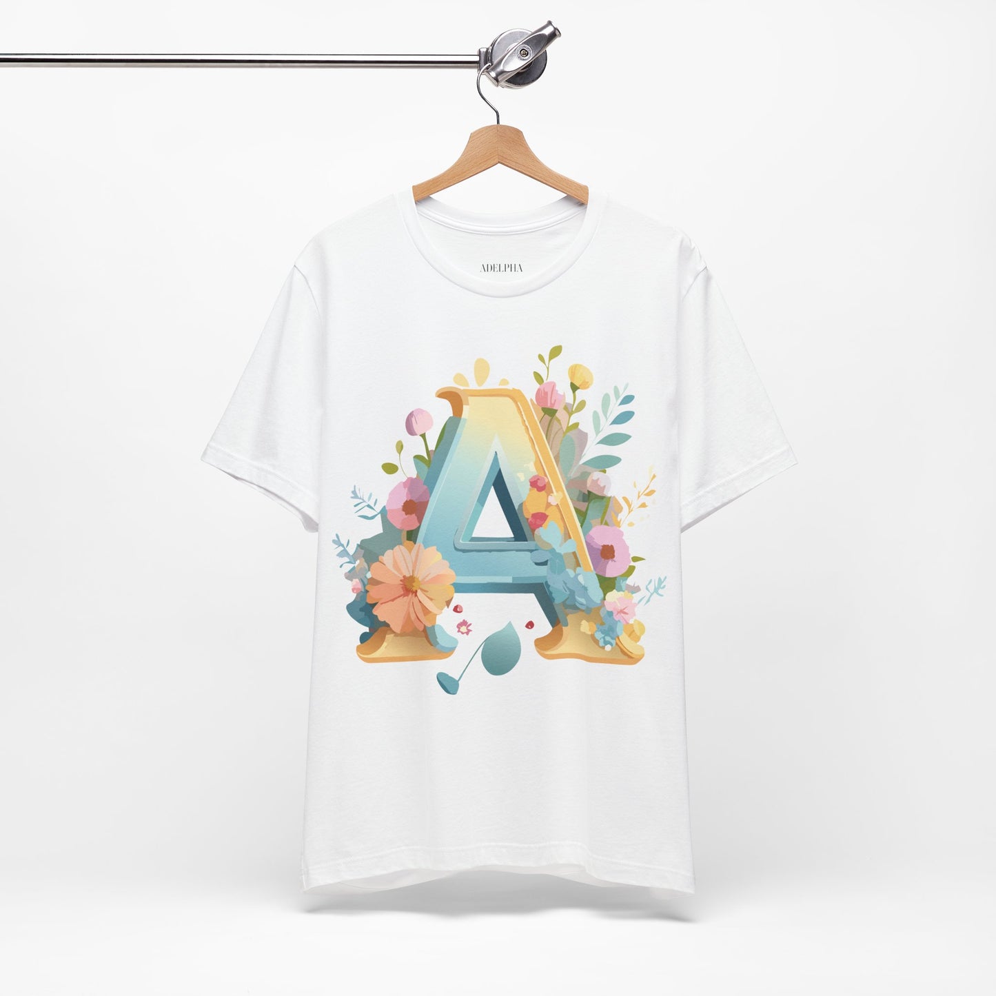 Natural Cotton Tee Shirt - Letters Collection - A