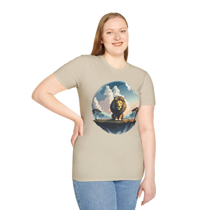 Lion Shirt Unisex Animal Tee Gildan Softstyle 64000 One Hundred Percent Cotton