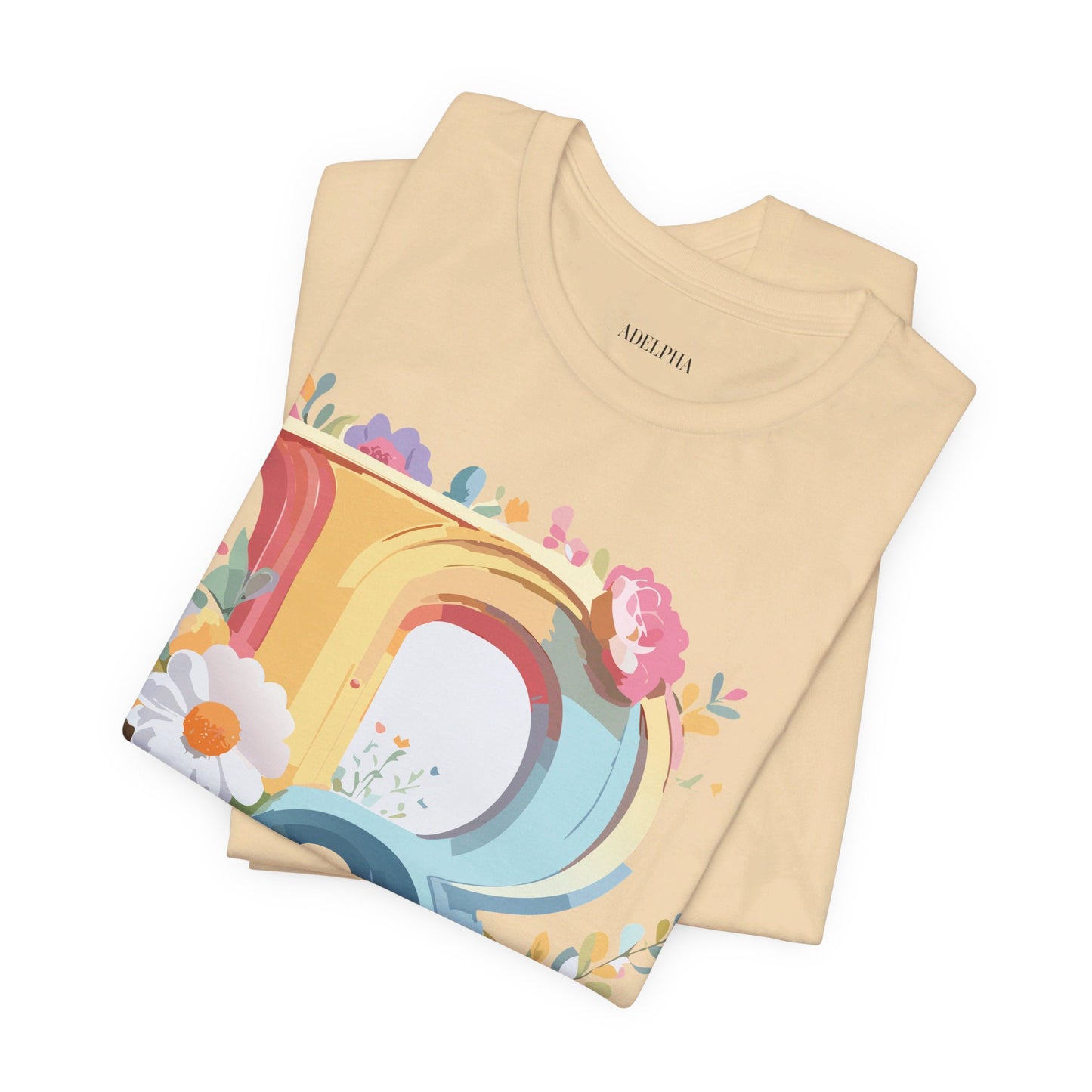 T-shirt en coton naturel - Collection Lettres - R