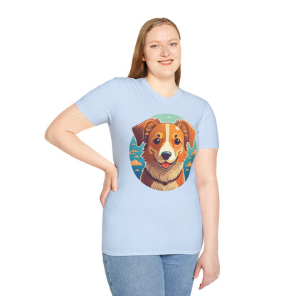 Dog Shirt Unisex Animal Tee One Hundred Percent Cotton Softstyle Gildan 64000