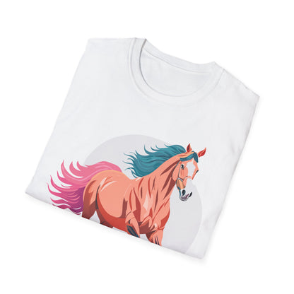 Unisex Horse Shirt Tee Gildan Softstyle 64000 Premium Ringspun Cotton