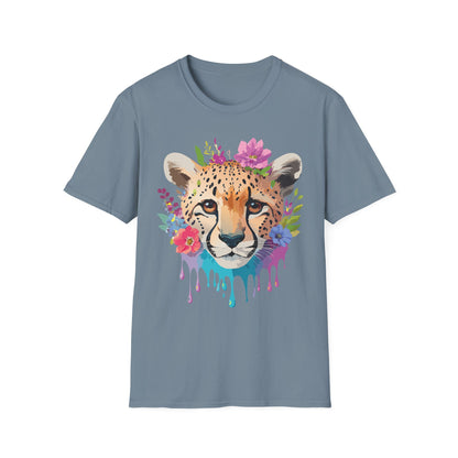 Cheetah Print Unisex Softstyle T Shirt Gildan 64000 Tee For Everyday Comfort
