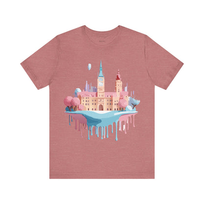 Natural Cotton Tee Shirt - Beautiful Places Collection - Prague Printify