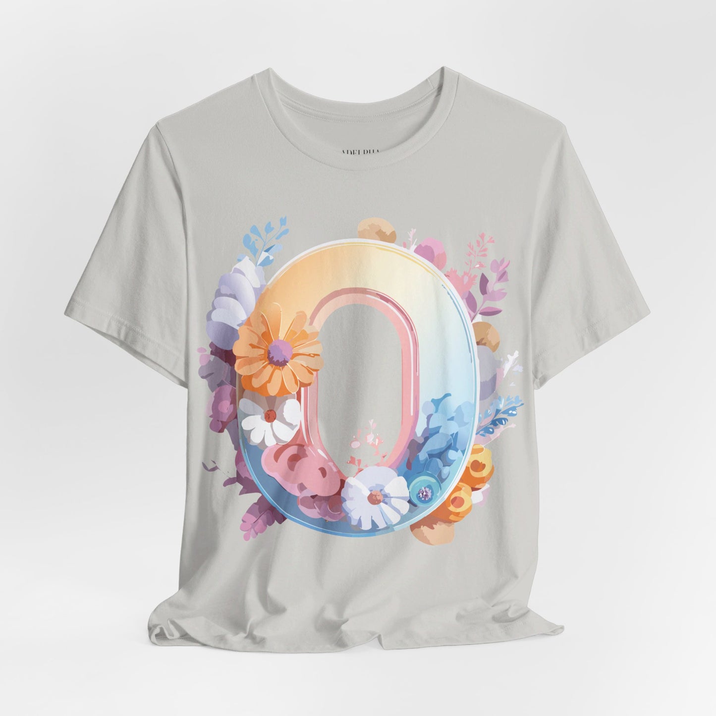 Natural Cotton Tee Shirt - Letters Collection - O