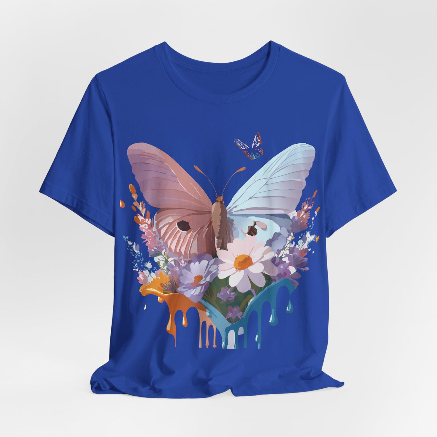 T-Shirt aus natürlicher Baumwolle mit Schmetterling