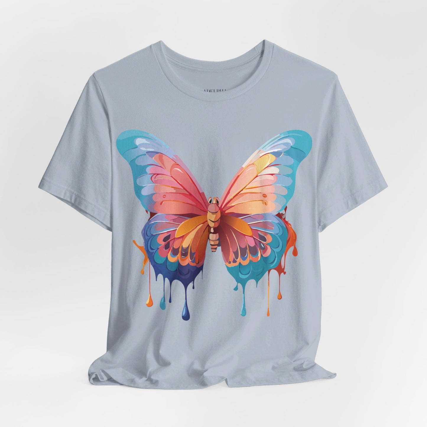 T-shirt en coton naturel avec papillon