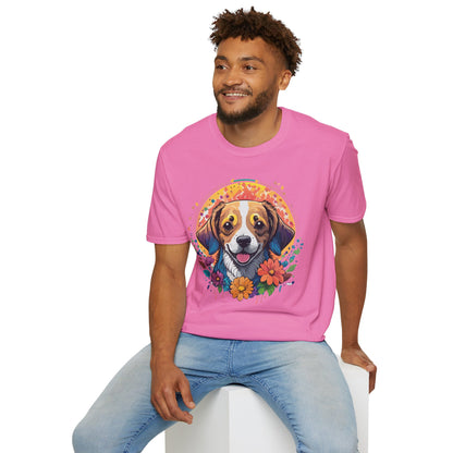 Dog Shirt Unisex Animal Tee Gildan 64000 Softstyle Ring Spun Cotton