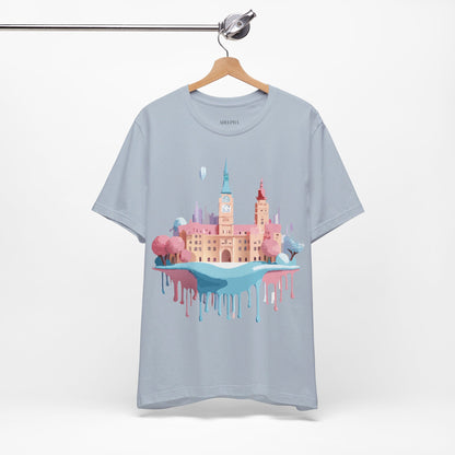 Natural Cotton Tee Shirt - Beautiful Places Collection - Prague Printify