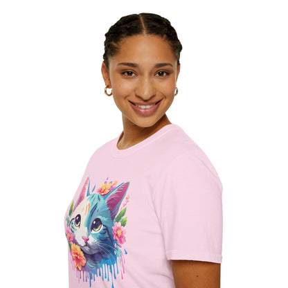 Cat Shirt Unisex Cat Lover Tee Premium Gildan Softstyle 64000 Lightweight