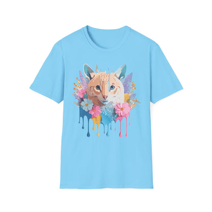 Unisex Cat Shirt Softstyle Tee 100 Percent Ring Spun Cotton Gildan 64000