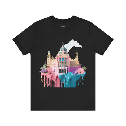 Natural Cotton Tee Shirt - Beautiful Places Collection - Madrid Printify