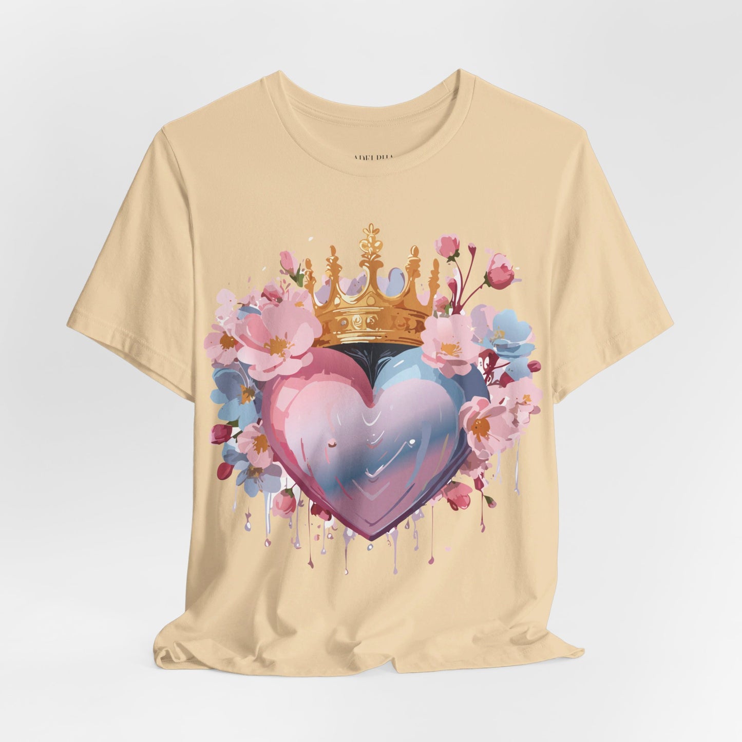 T-Shirt aus natürlicher Baumwolle – Love Story-Kollektion