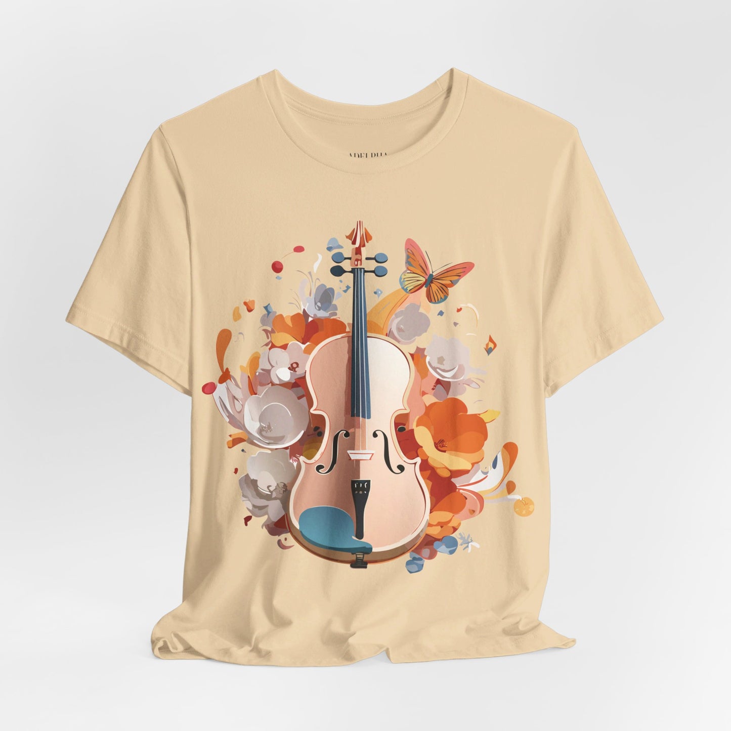 T-Shirt aus natürlicher Baumwolle – Musikkollektion