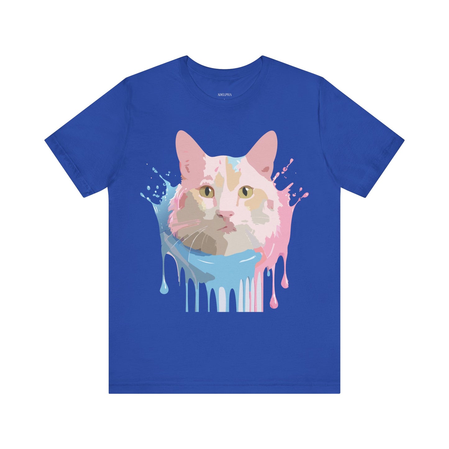 T-shirt en coton naturel avec chat