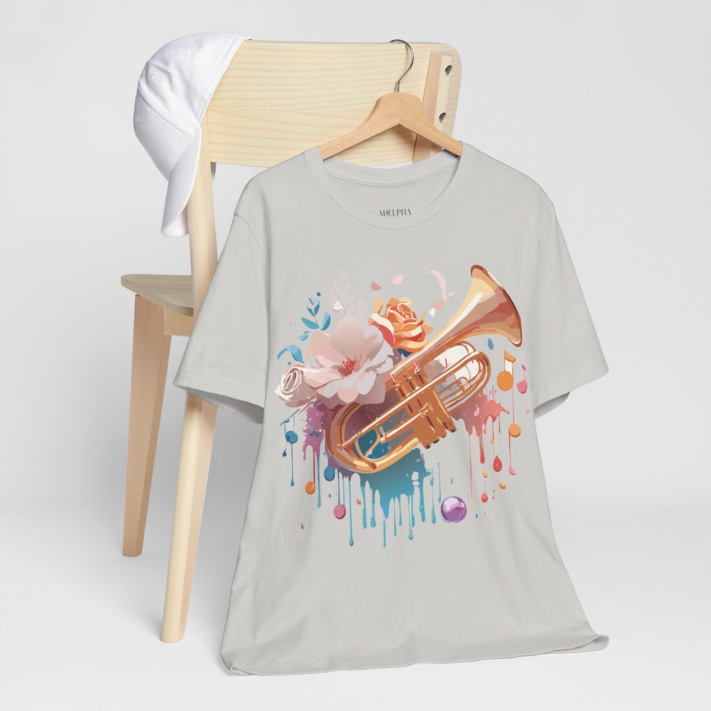 T-Shirt aus natürlicher Baumwolle – Musikkollektion