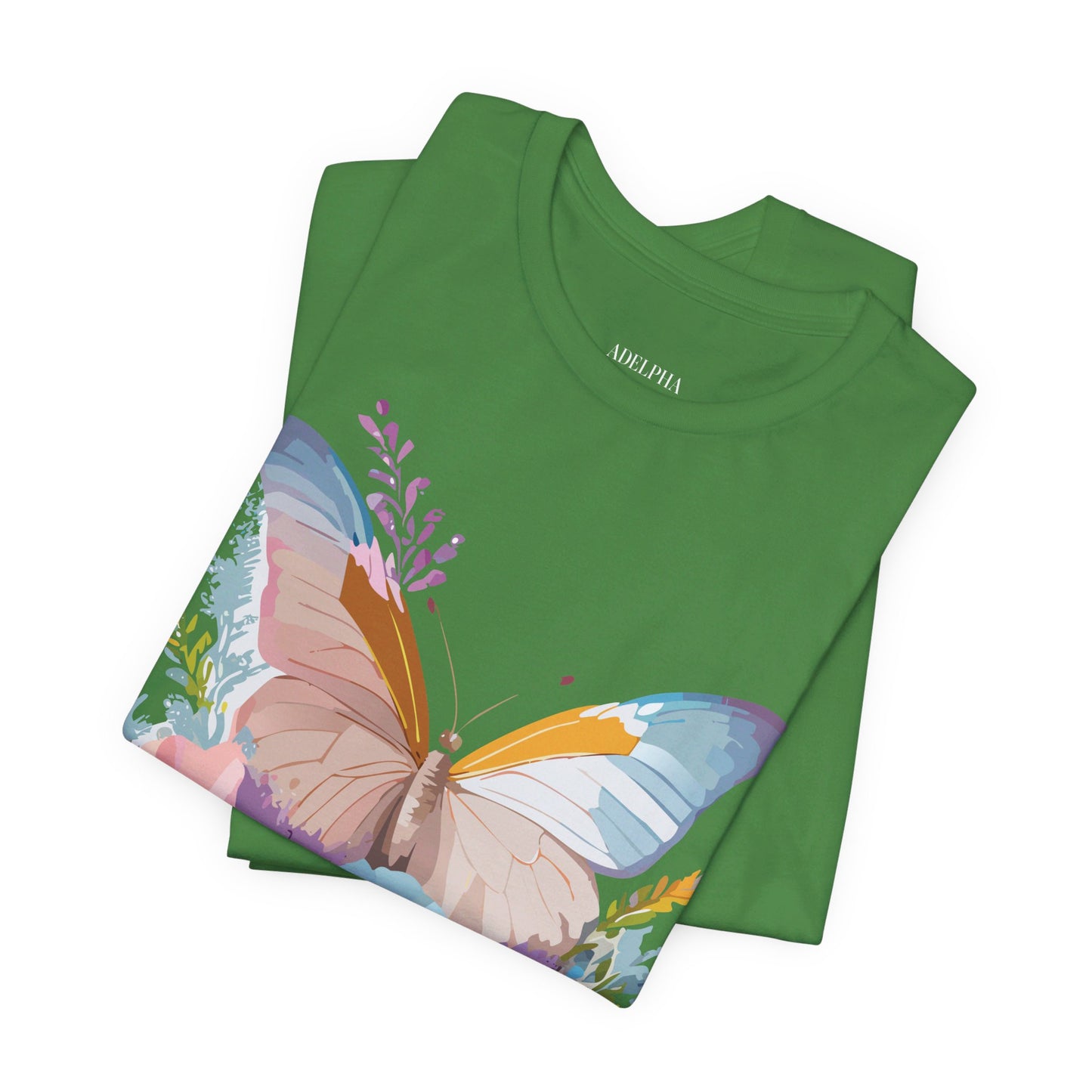 T-shirt en coton naturel avec papillon