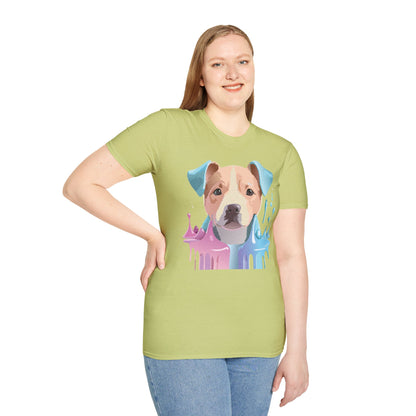 Dog Shirt Unisex Animal Tee Softstyle Gildan 64000 Cotton Tee