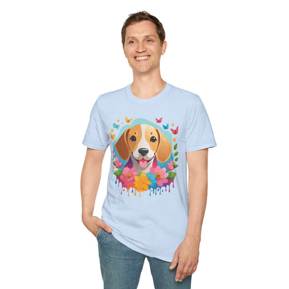 Dog Shirt Unisex Animal Tee Softstyle Cotton Comfort Everyday Wear