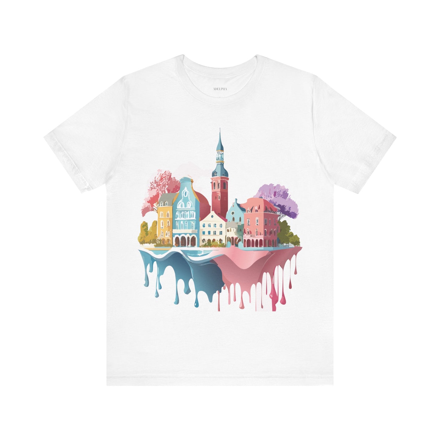 Natural Cotton Tee Shirt - Beautiful Places Collection - Warnemünde and Rostock - Germany