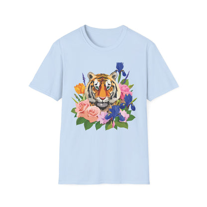 Tiger Shirt Unisex Animal Tee Gildan Softstyle 64000 100 Percent Cotton