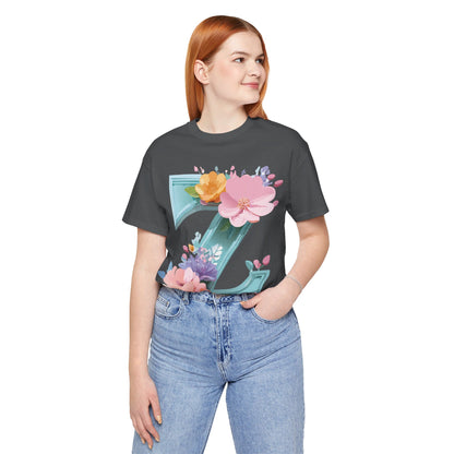 Natural Cotton Tee Shirt - Letters Collection - Z Printify