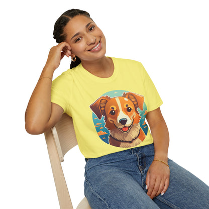 Dog Shirt Unisex Animal Tee One Hundred Percent Cotton Softstyle Gildan 64000