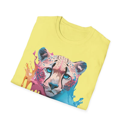 Unisex Cheetah Tee Softstyle Gildan 64000 100 Percent Cotton