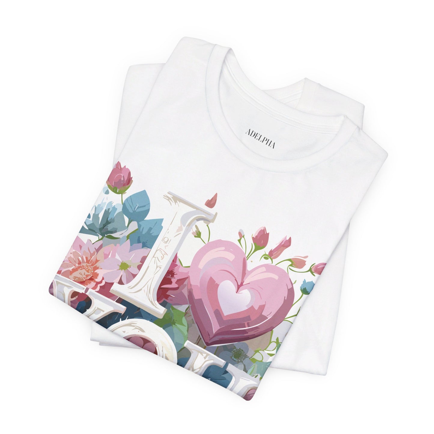 Natural Cotton Tee Shirt - Love story Collection