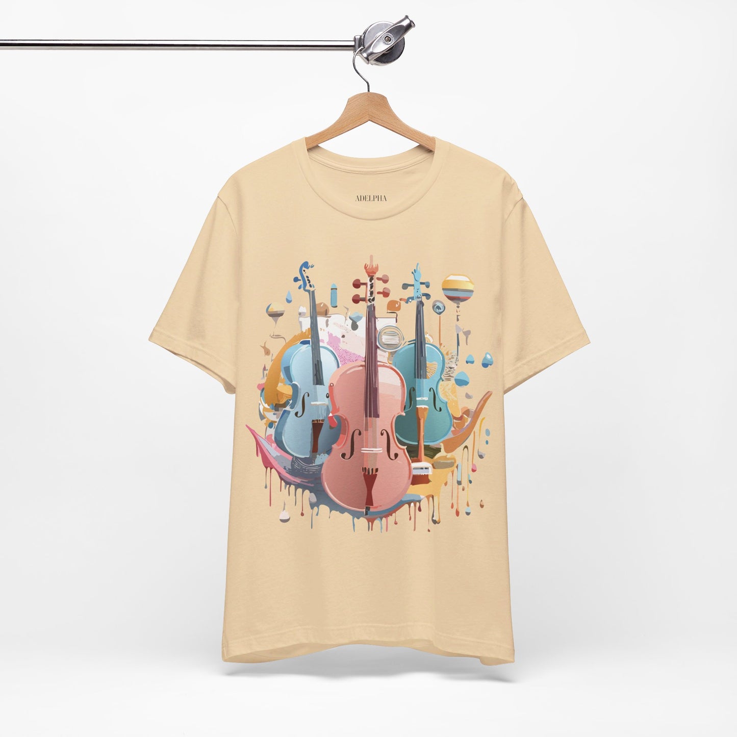 T-Shirt aus natürlicher Baumwolle – Musikkollektion