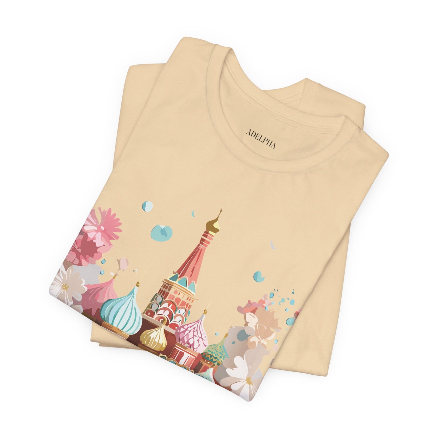 Natural Cotton Tee Shirt - Beautiful Places Collection - Moscow