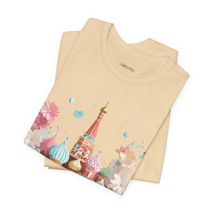 Natural Cotton Tee Shirt - Beautiful Places Collection - Moscow Printify