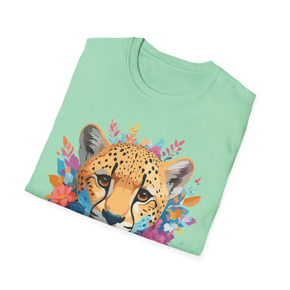 Cheetah Print Shirt Unisex Softstyle Tee Gildan 64000 Premium Comfort