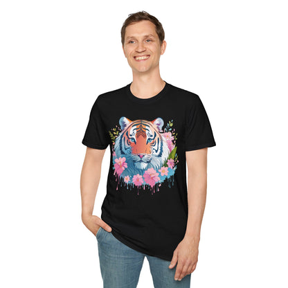 Unisex Tiger Shirt Gildan Softstyle 64000 Cotton Tee Everyday Comfort