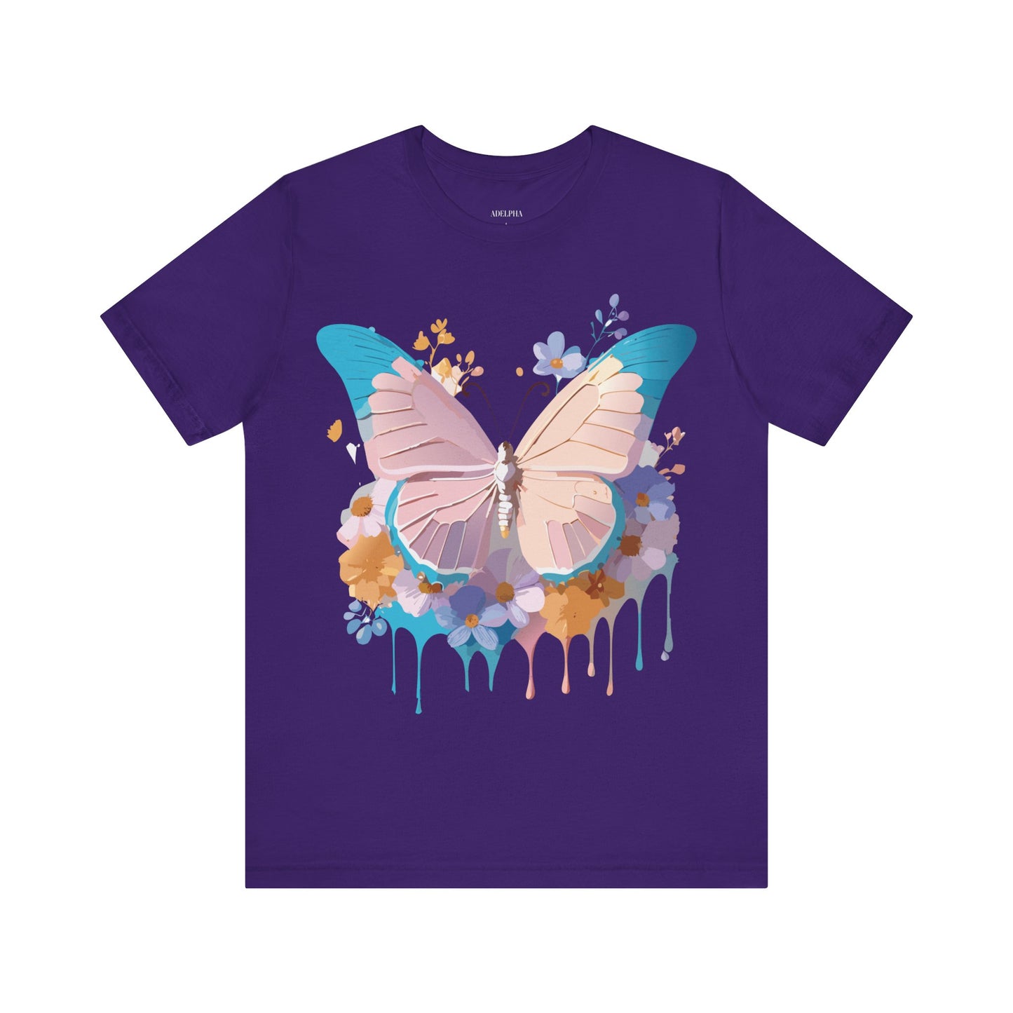 T-shirt en coton naturel avec papillon