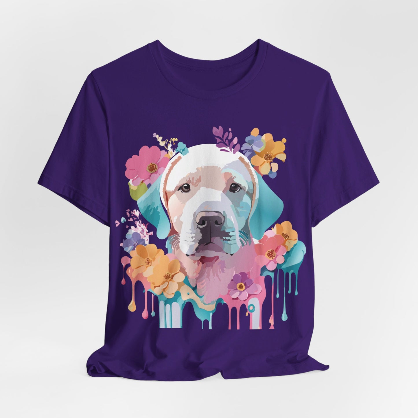 T-shirt en coton naturel avec chien