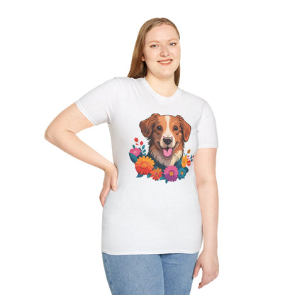 Dog Shirt Unisex Animal Tee Short Sleeve Gildan Softstyle 64000 Cotton Tee