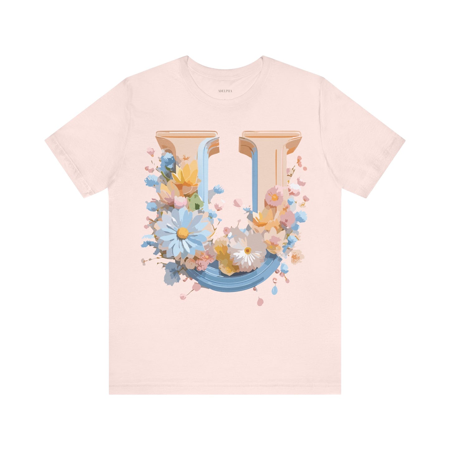 T-shirt en coton naturel - Collection Lettres - U