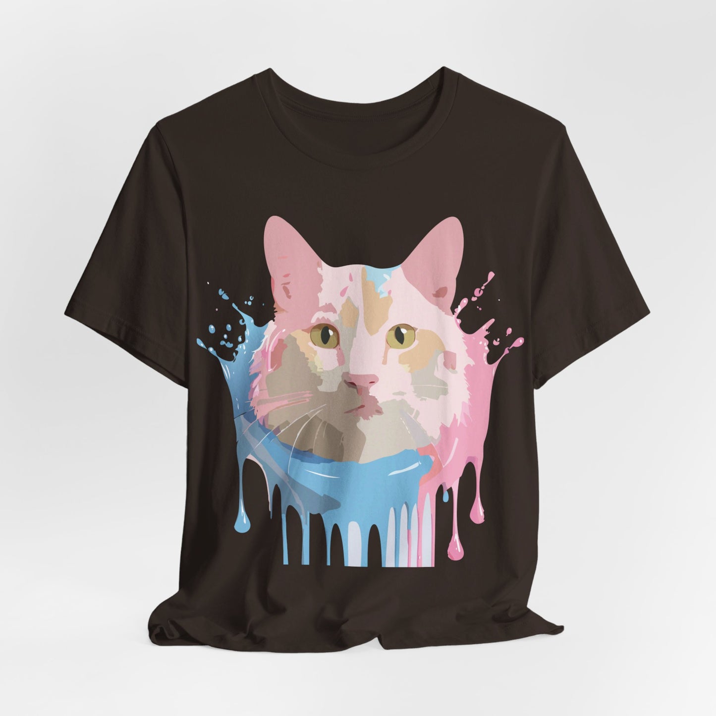 T-shirt en coton naturel avec chat