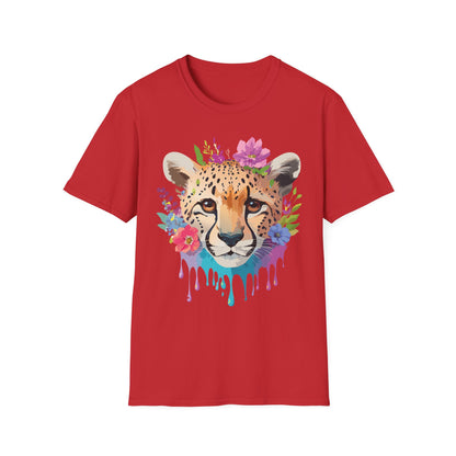 Cheetah Print Unisex Softstyle T Shirt Gildan 64000 Tee For Everyday Comfort