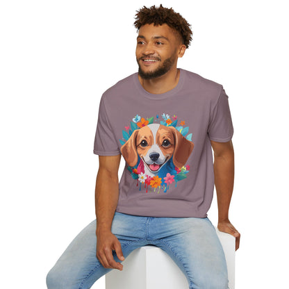 Unisex Dog Shirt Animal Tee Gildan Softstyle 64000 Cotton Tee