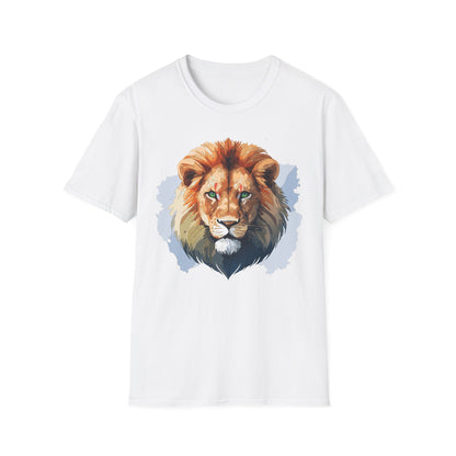 Lion Shirt Unisex Animal Tee Softstyle Gildan 64000 100 Percent Ring Spun Cotton
