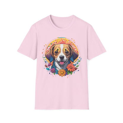 Dog Shirt Unisex Animal Tee Gildan 64000 Softstyle Ring Spun Cotton