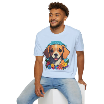 Dog Shirt Unisex Animal Tee Softstyle Cotton Ring Spun Comfort