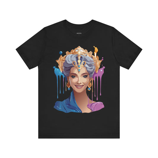 T-Shirt aus natürlicher Baumwolle – Queen Collection