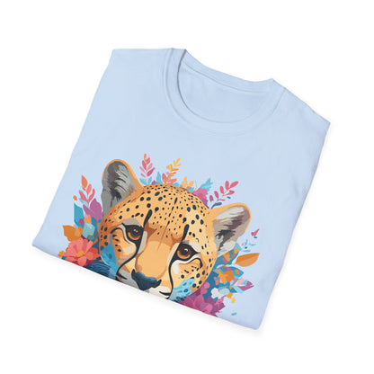 Cheetah Print Shirt Unisex Softstyle Tee Gildan 64000 Premium Comfort
