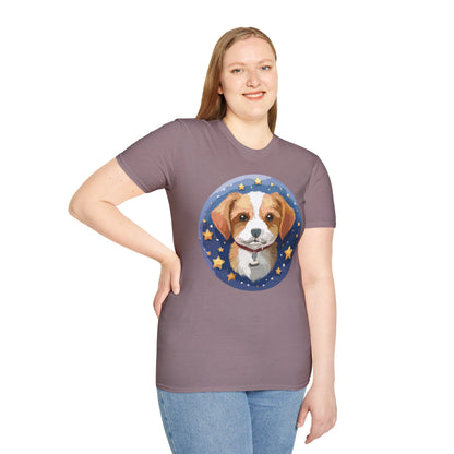 Unisex Dog Shirt Animal Print Tee Gildan Softstyle 64000 Cotton