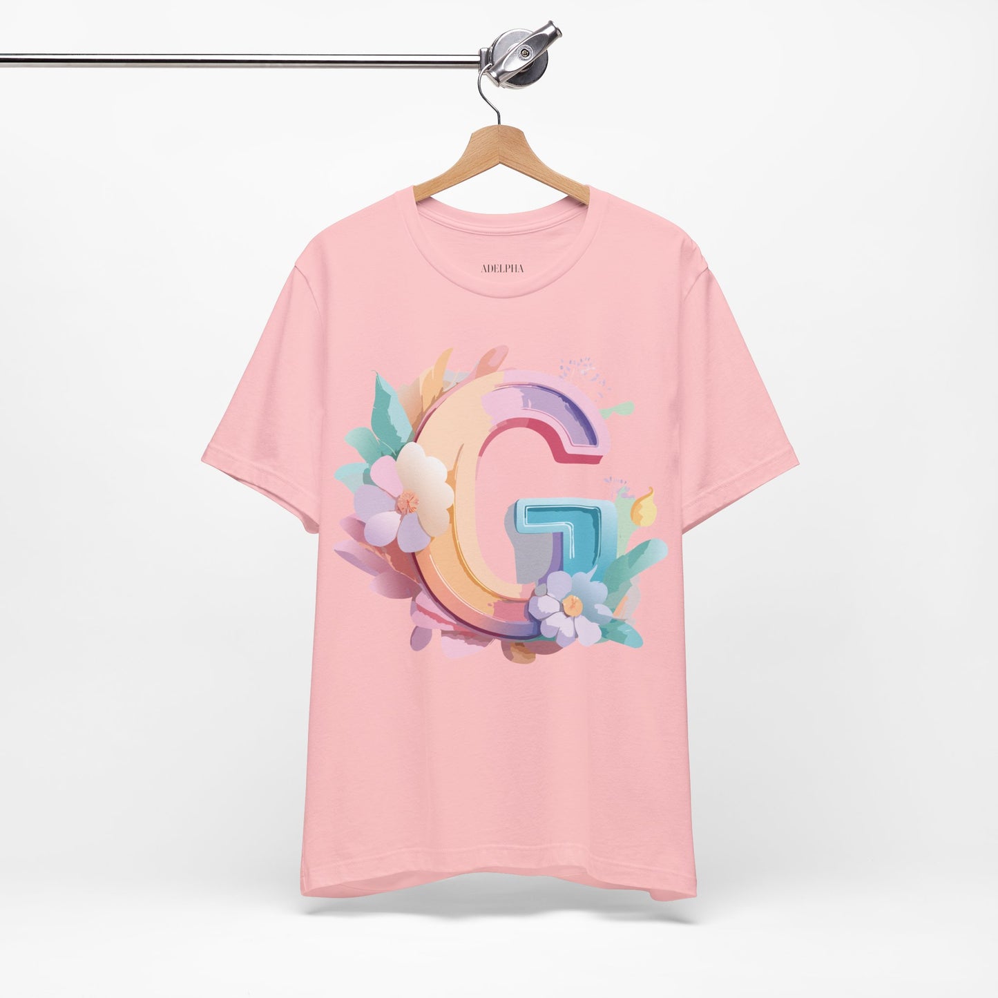 Natural Cotton Tee Shirt - Letters Collection - G